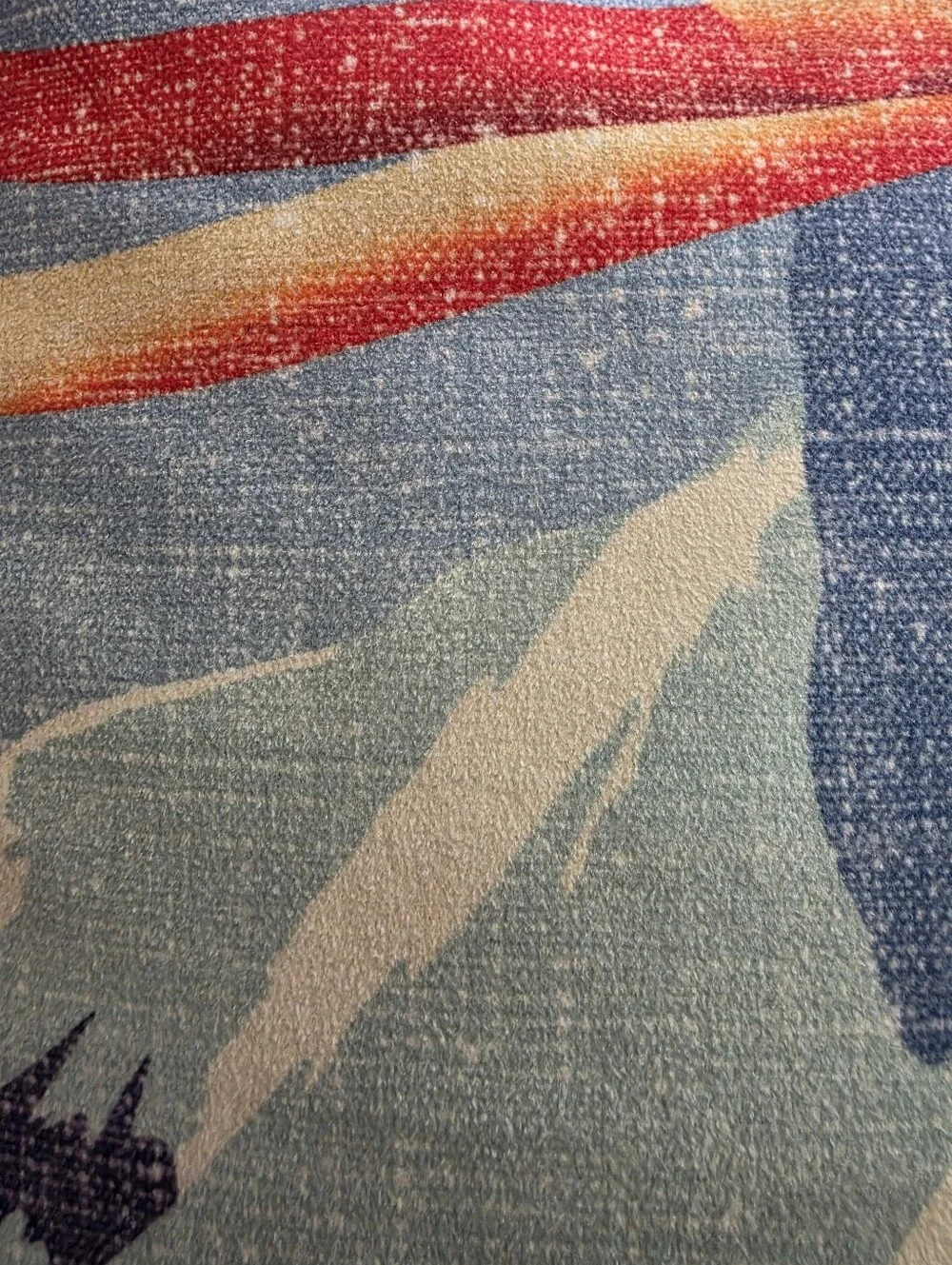 Homacasa Vtg Style Retro Alpine Skiing Graphic Print Accent Pillow Cover 19x19